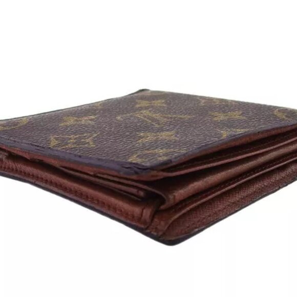 LOUIS VUITTON Bifold Wallet Monogram Beige Monogram Canvas Authentic Used - Picture 3 of 10